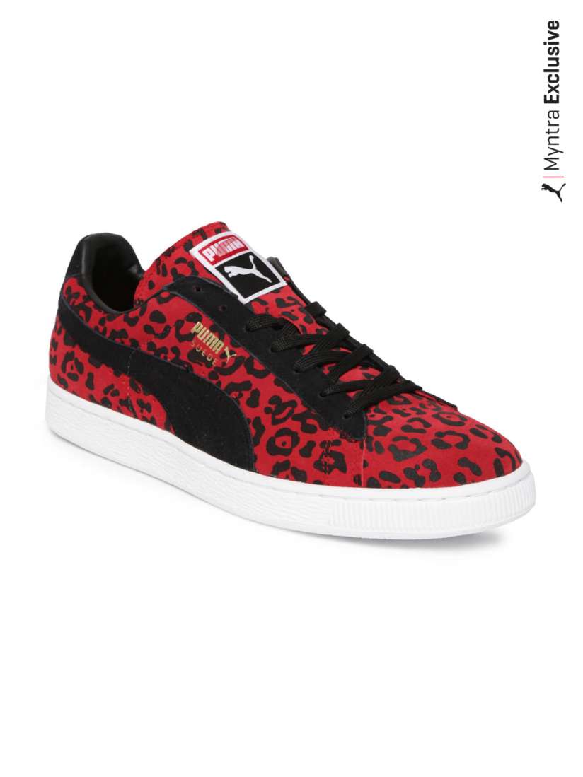 Buy Puma Men Red Black Suede Casual Shoes Casual Shoes for Men 358770 Myntra