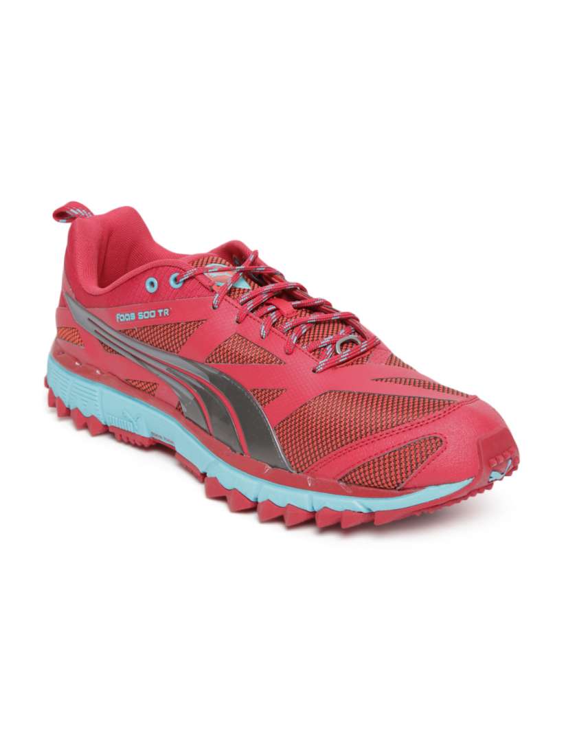 Buy Puma Men Red Turquoise Blue Faas 500 TR Running Shoes Sports Shoes for Men 481885 Myntra