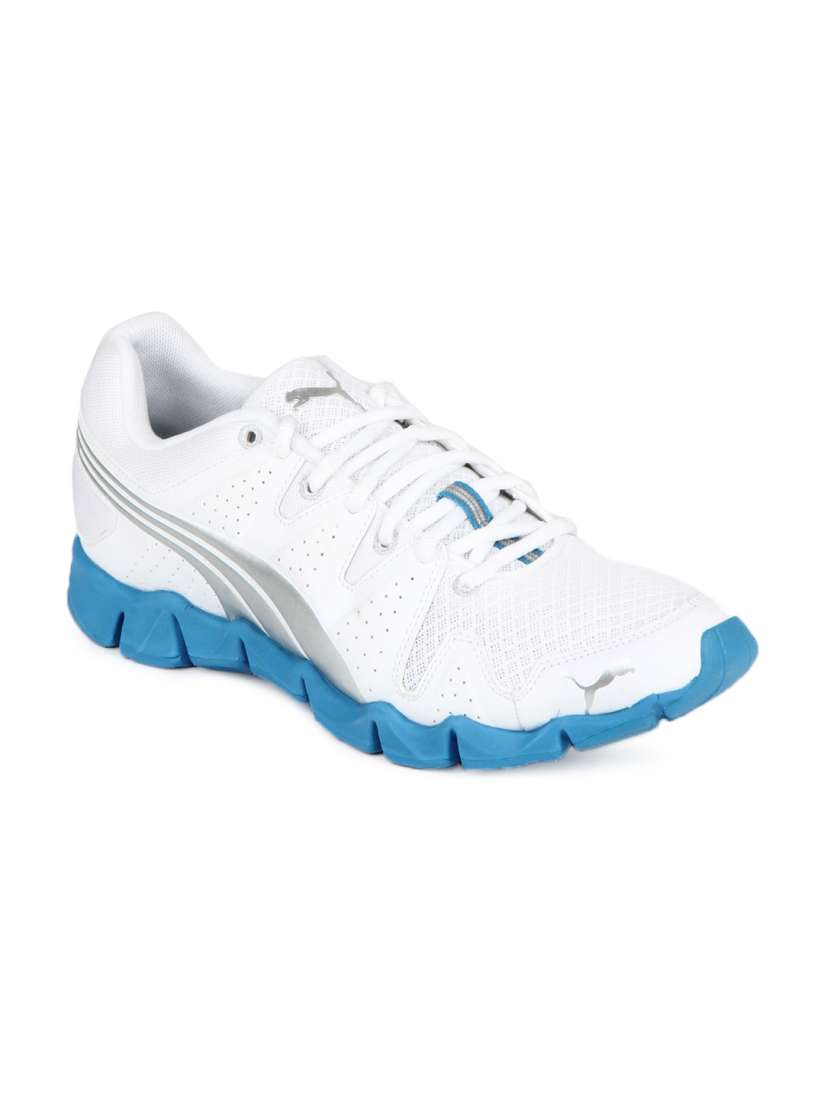 Buy Puma Men White Malibu Blue Shintai Runner Sports Shoes Sports Shoes for Men 107441 Myntra