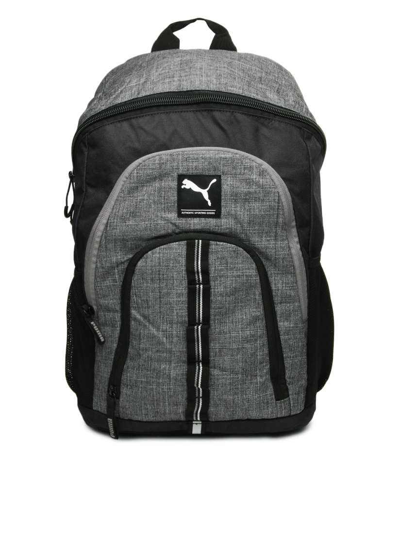 Buy Puma Unisex Grey Black Foundation Duo Backpack Backpacks for Unisex 372176 Myntra