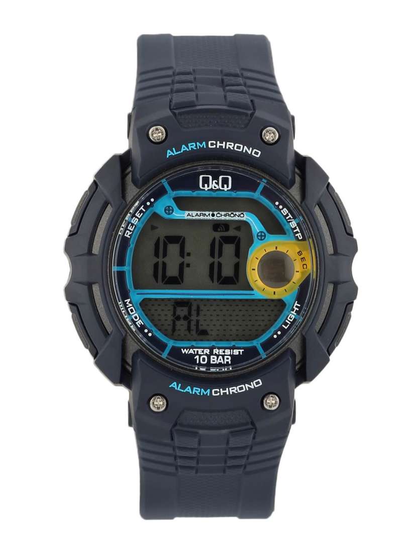 Buy Q Q Men Navy Blue Digital Watch Free Gifts for Men 53596 Myntra