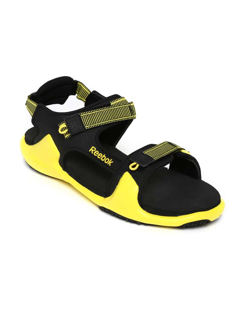 Buy Reebok Men Black Yellow Sports Sandals Sandals for Men 410492 Myntra