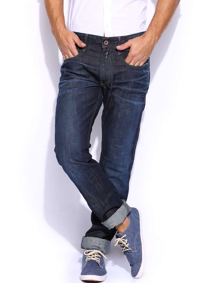 Buy Replay Men Navy Anbass Slim Fit Jeans Jeans for Men 579637