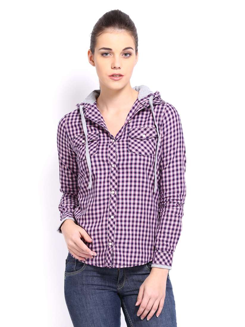 Hooded casual shirts shop