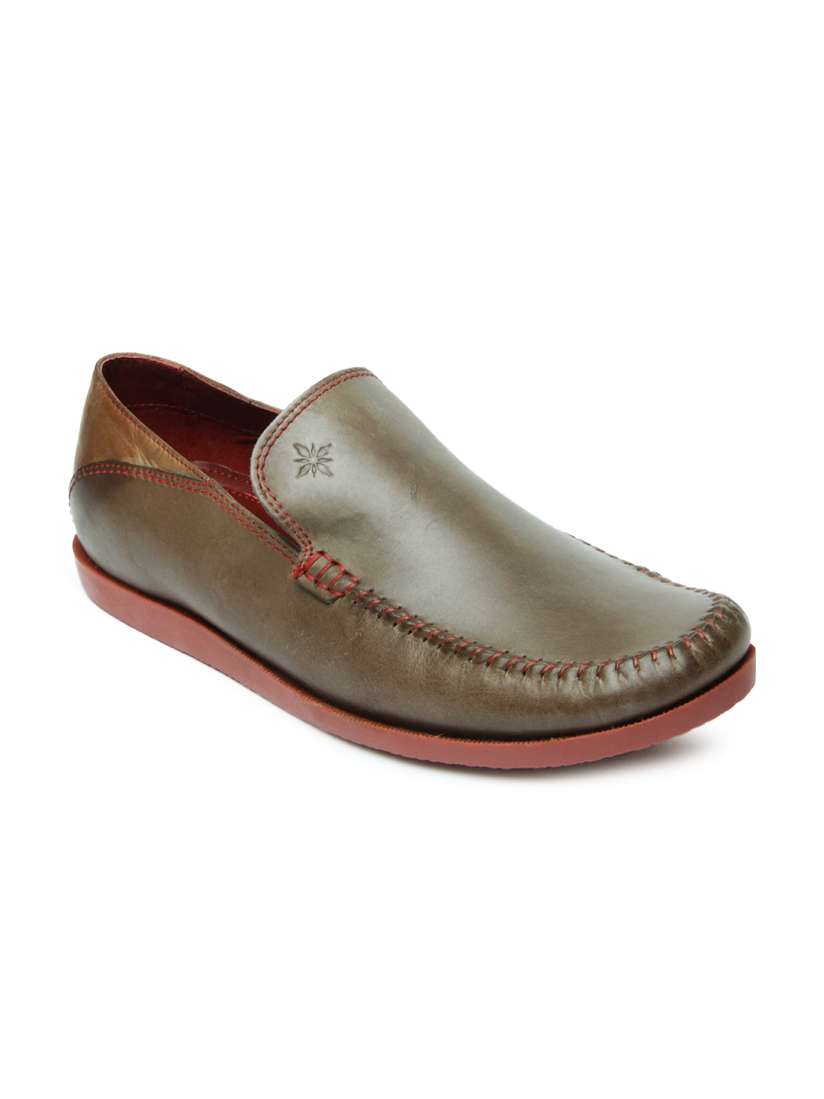 Buy Ruosh Casual Men Grey Leather Boat Shoes Casual Shoes for Men 275046 Myntra
