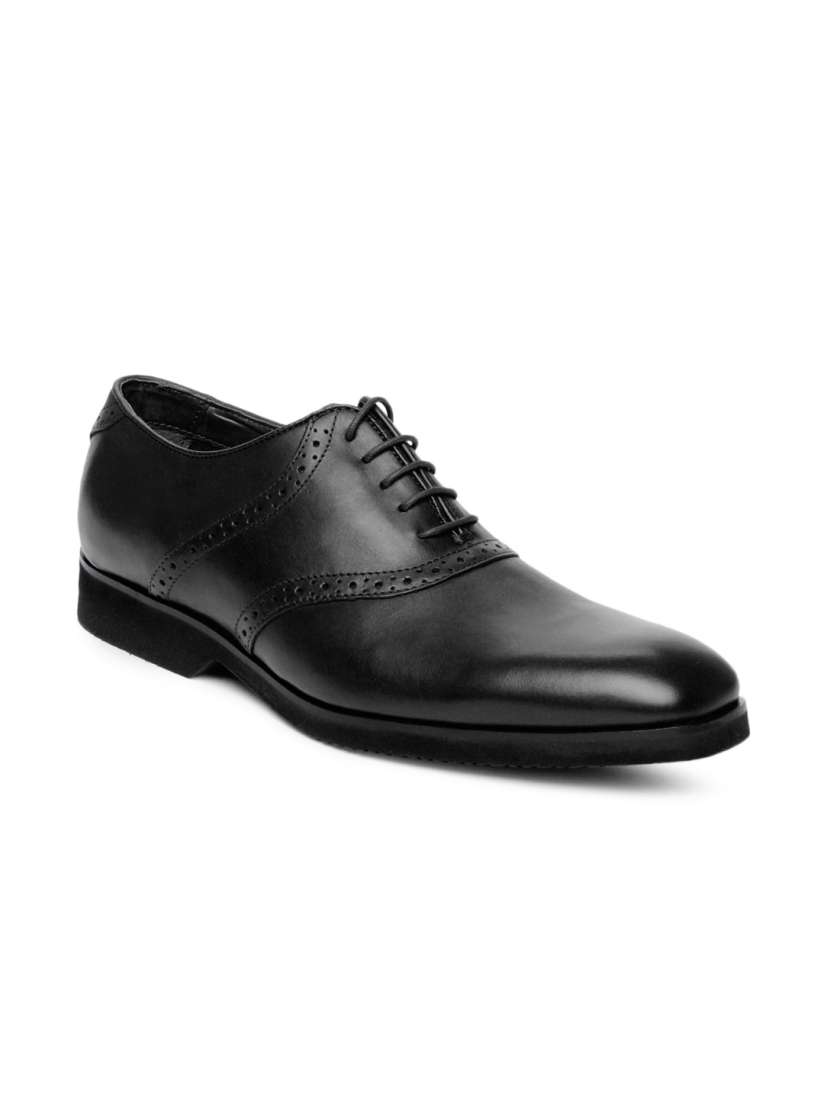 Buy Ruosh Men Black Leather Semi Formal Shoes Formal Shoes for Men 275049 Myntra