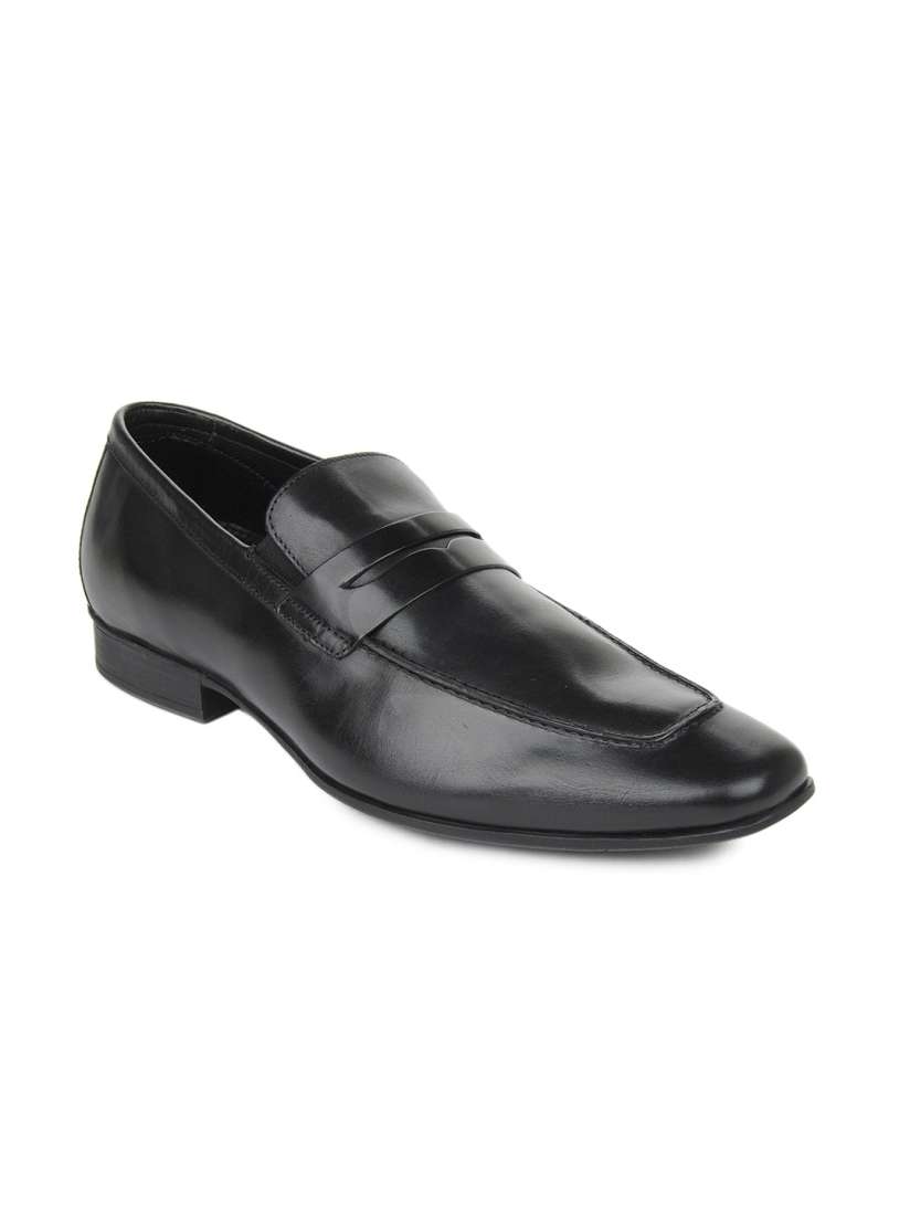 Buy Ruosh Work Semi Formal Men Black Leather Slip On Shoes Formal Shoes for Men 142788 Myntra