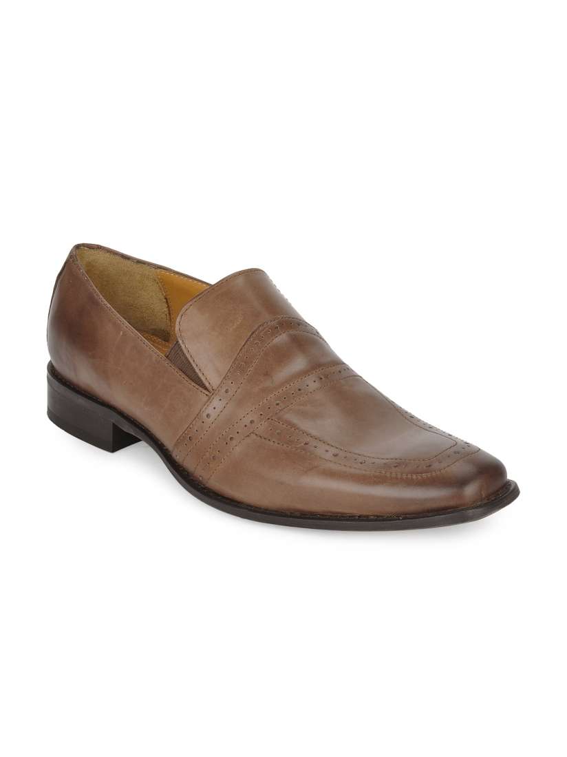 Buy Ruosh Work Semi Formal Men Brown Two Tone Finish Slip On Shoes Formal Shoes for Men 142753 Myntra