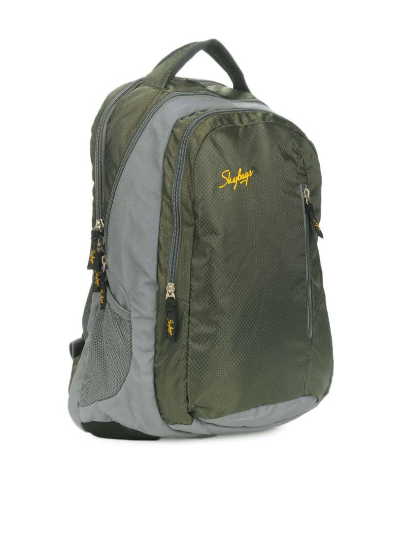 Buy Skybags Unisex Grey Olive Green Rider Laptop Backpack Backpacks for Unisex 69291 Myntra