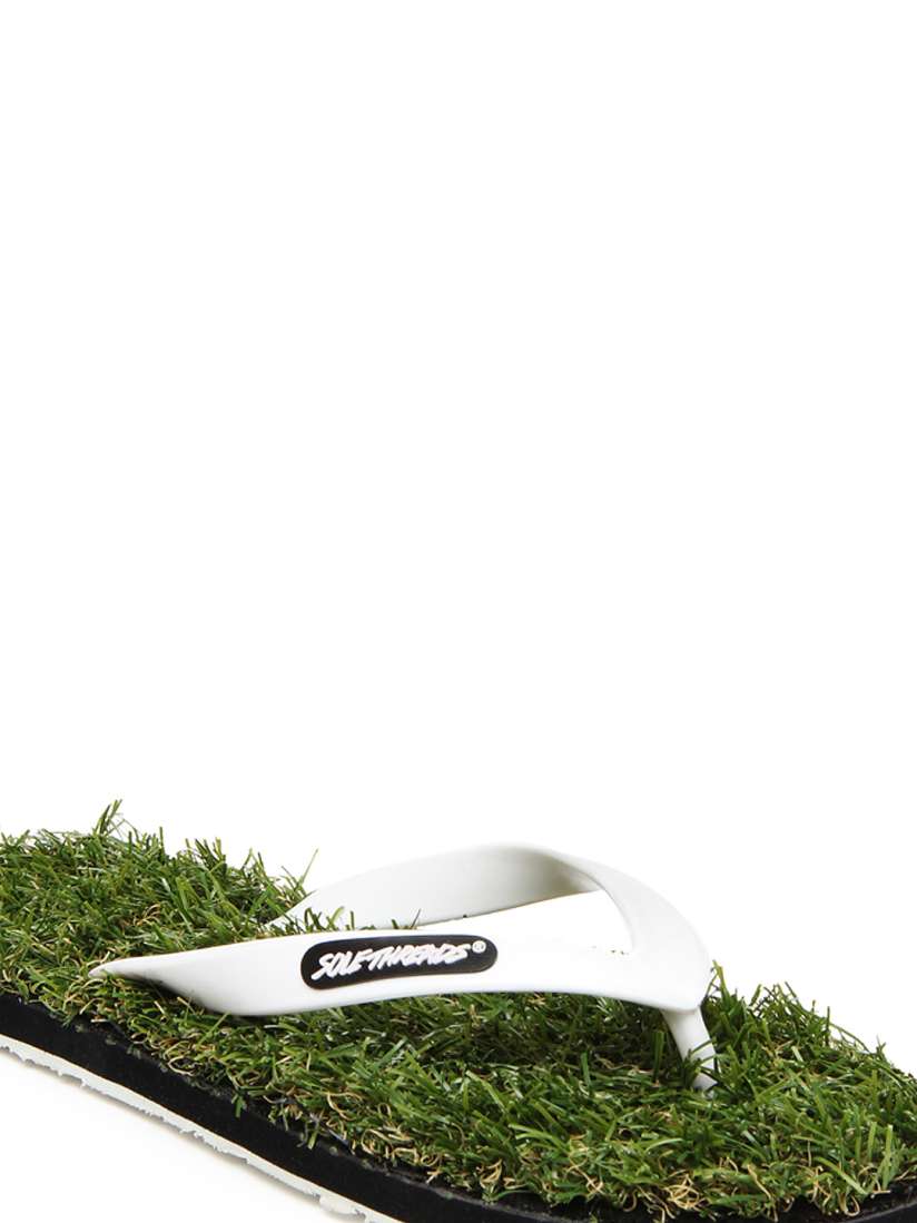 Buy Sole Threads Men White Green Grass Flip Flops Flip Flops for Men 287940 Myntra