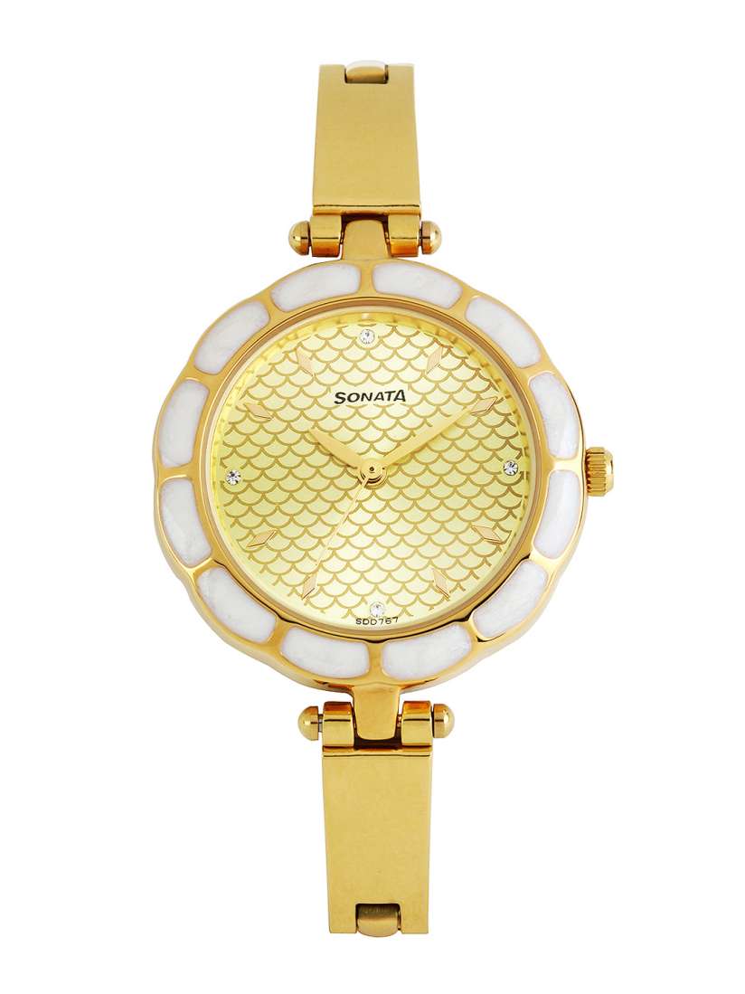 Buy Sonata Sona Sitara Women Gold Toned Dial Watch 8120YM03 Watches for Women 345159 Myntra