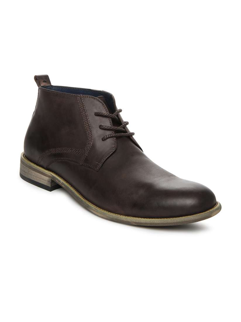 Buy Steve Madden Men Brown Leather Boots Casual Shoes for Men 350417 Myntra