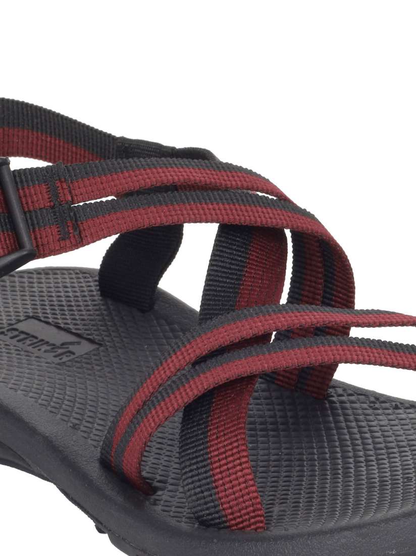 Buy Striker Men Black Maroon High Comfort Sports Sandals Sandals for Men 106682 Myntra