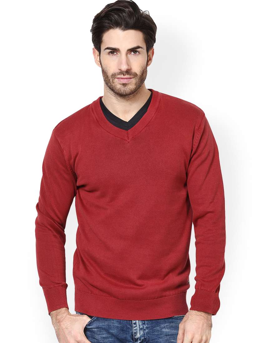 Buy Taanz Men Rust Red Sweater Sweaters for Men 579848 Myntra