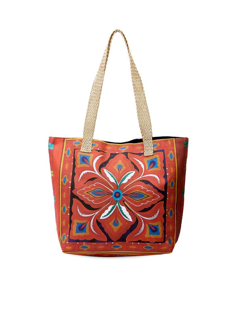 Buy The House of Tara Women Multicoloured Printed Tote Bag Handbags for Women 488164 Myntra