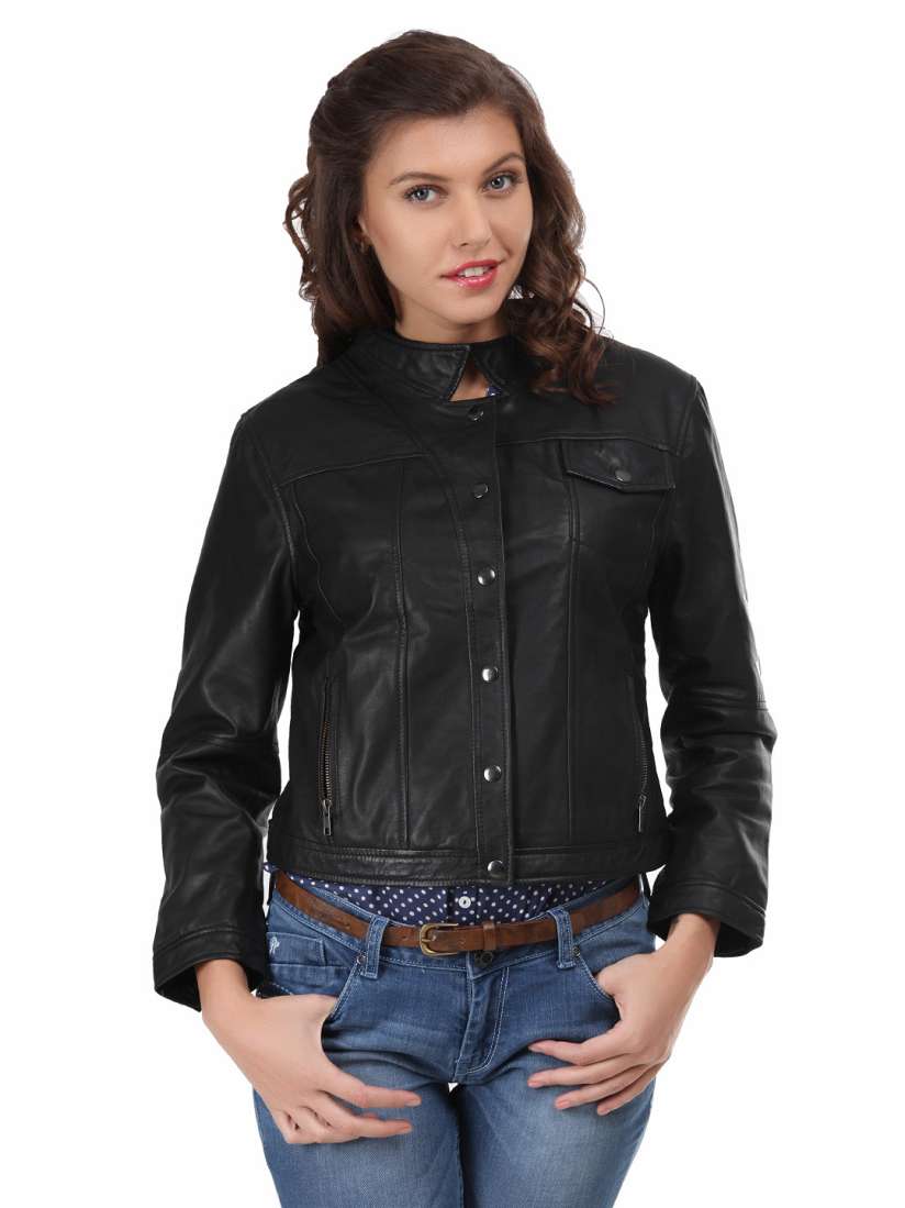 Black jacket myntra shop