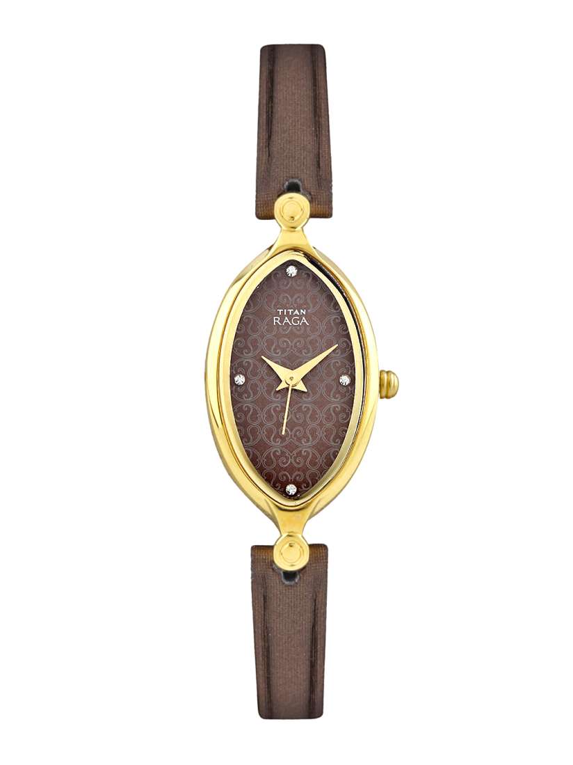 Titan oval shaped watches outlet