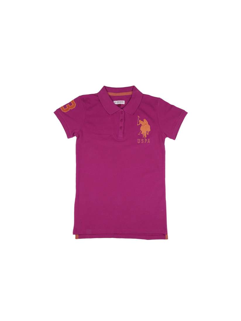 Buy U.S. Polo Assn. Kids Girls Pink Polo T shirt Tshirts for Girls 202923 Myntra