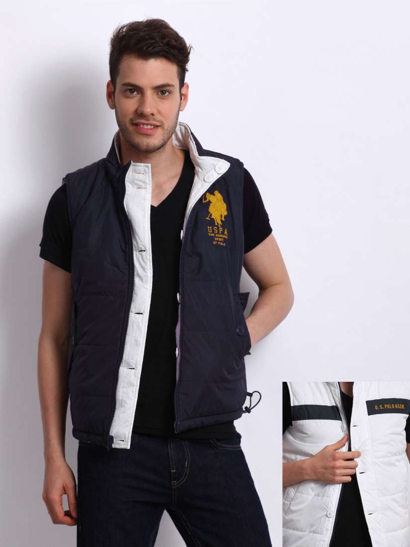 Half sleeve jackets for mens myntra sale