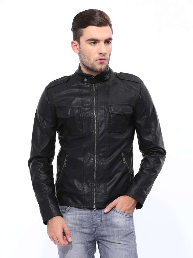 Buy United Colors of Benetton Men Black Jacket Jackets for Men 403033 Myntra