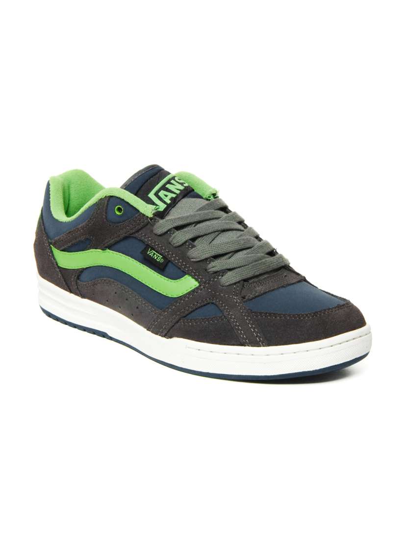 Buy Vans Men Grey Teal Blue Colton Leather Casual Shoes Casual Shoes for Men 239943 Myntra