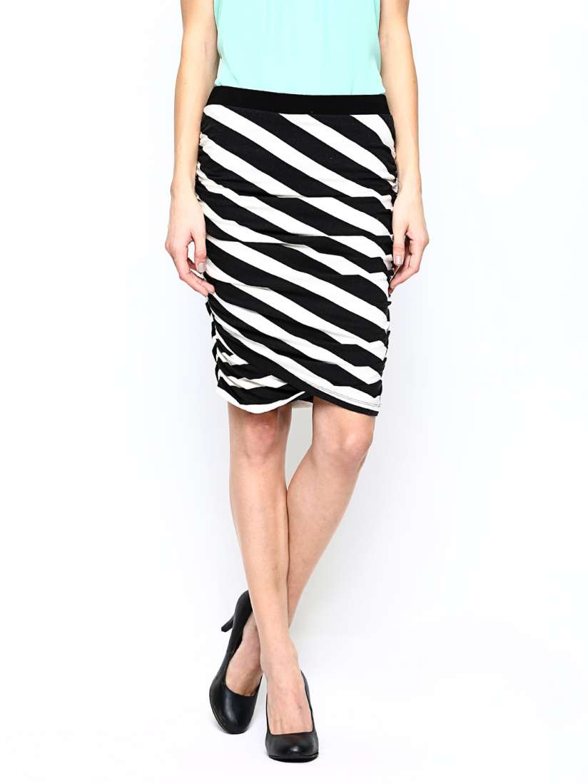 Striped tulip skirt top