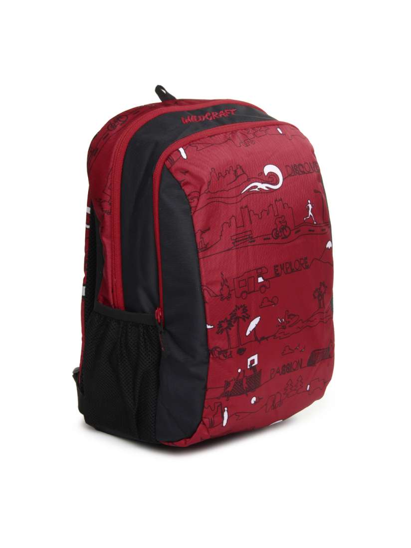 Buy Wildcraft Kids Red Black Scoot LD Printed Backpack Backpacks for Unisex Kids 250904 Myntra