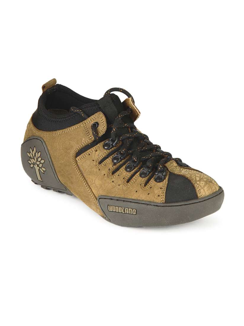 Buy Woodland Men Brown Black Leather Casual Shoes Casual Shoes for Men 160176 Myntra