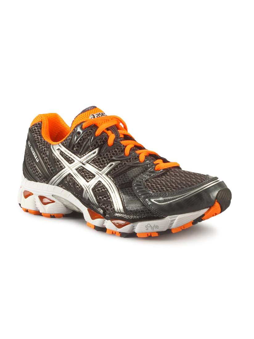 Buy Asics Men s Gel Nimbus 12 Grey Orange Shoe Sports Shoes for Men 3305 Myntra