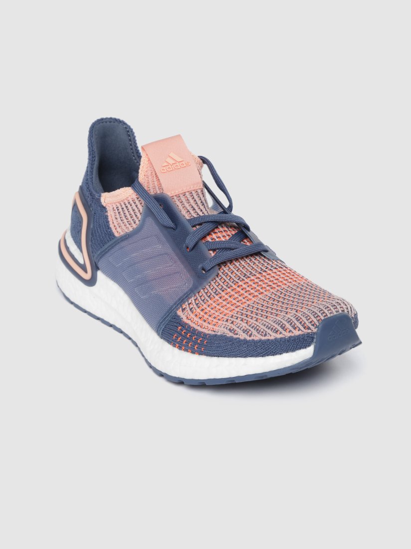Buy ADIDAS Women Peach Coloured Teal Blue Woven Design Ultraboost 19 Running Shoes Sports Shoes for Women 10395343 Myntra