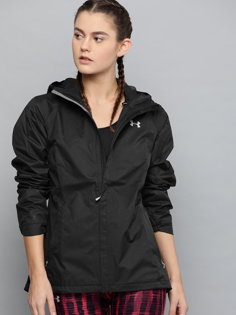 Buy UNDER ARMOUR Women Black Solid Overlook Jacket Jackets for Women 10798348 Myntra