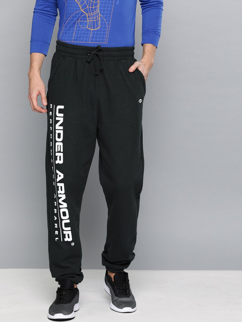 Buy UNDER ARMOUR Men Black Solid Performance Originators Fleece Logo Joggers Track Pants for Men 10815460 Myntra