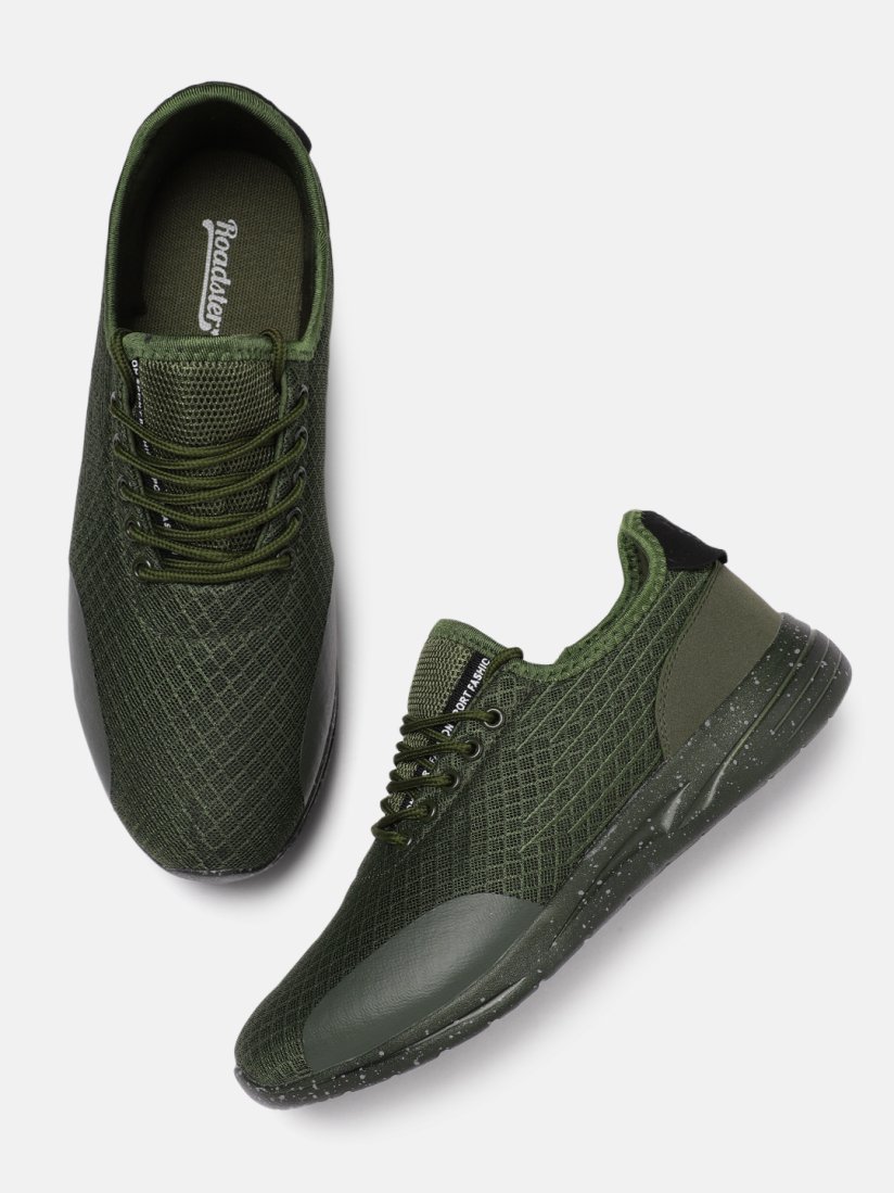 Buy The Roadster Lifestyle Co Men Olive Green Sneakers Casual Shoes for Men 10837104 Myntra