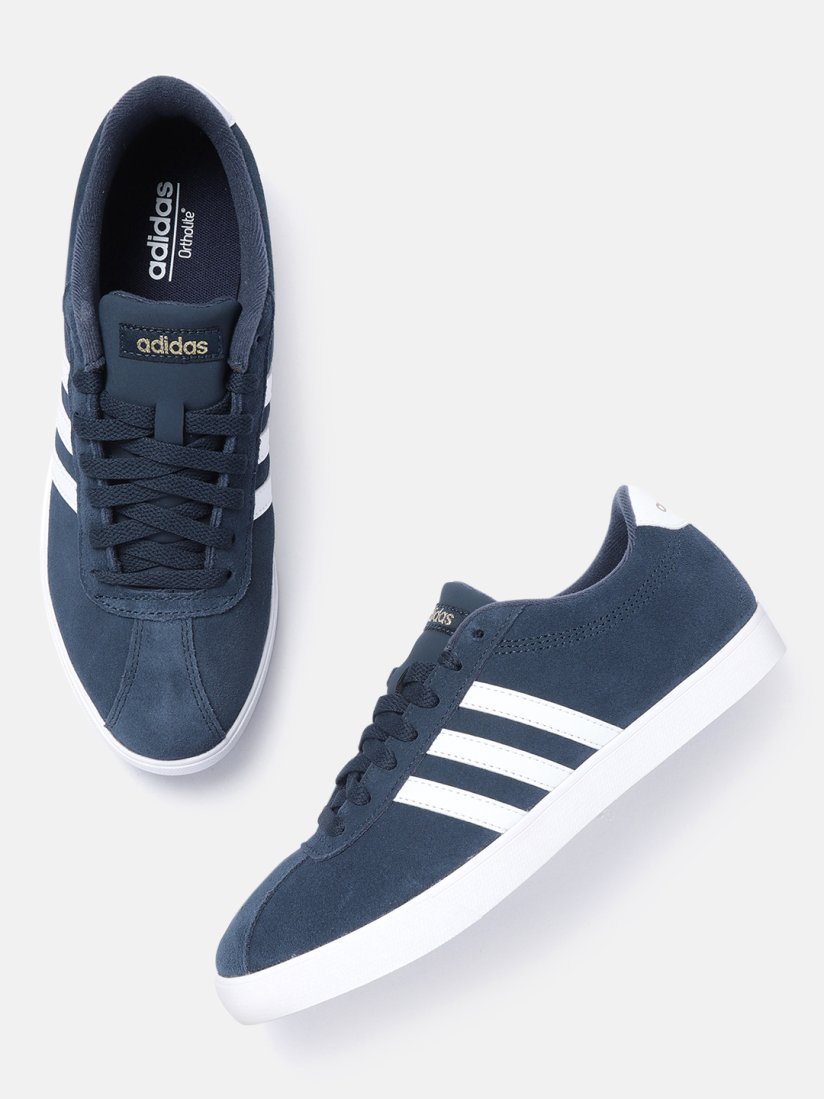 Buy ADIDAS Women Navy Blue Courtset Suede Sneakers Casual Shoes for Women 11352930 Myntra