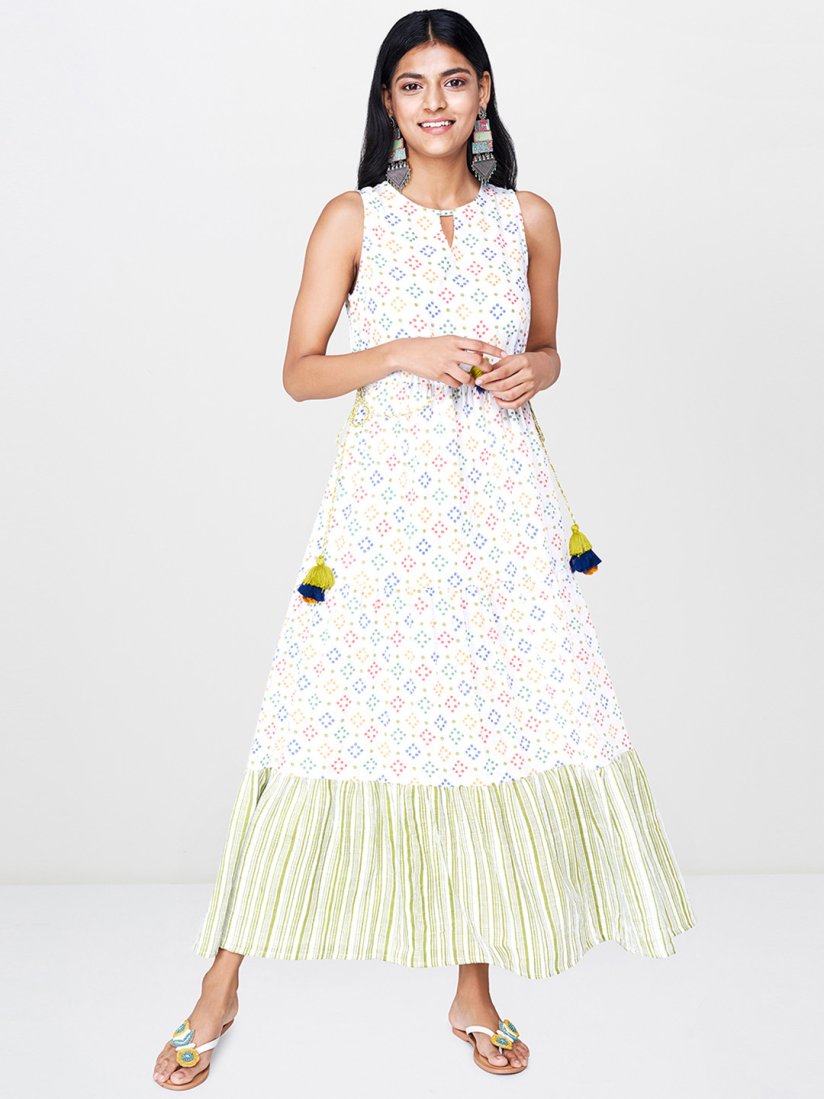 Global desi white maxi dress shop