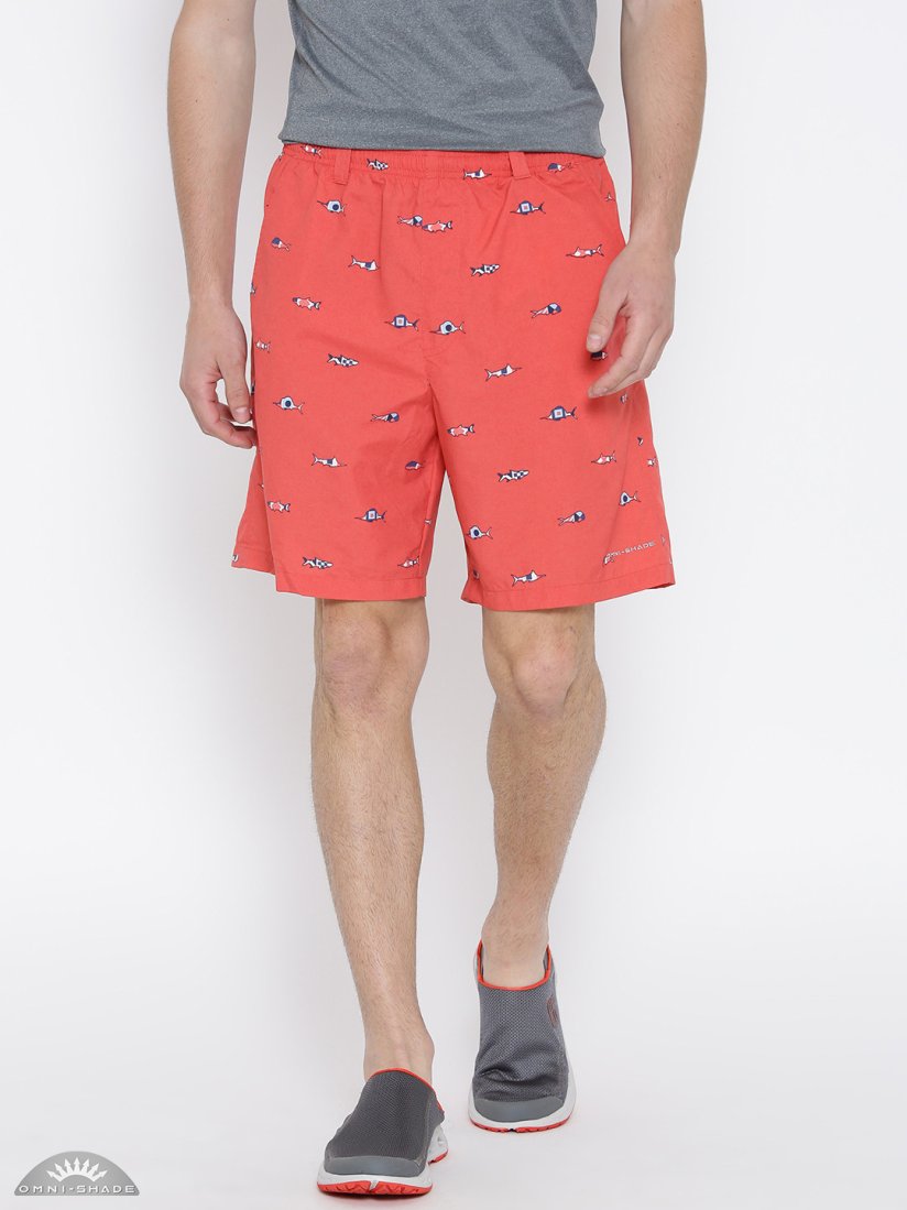 Red columbia shorts top
