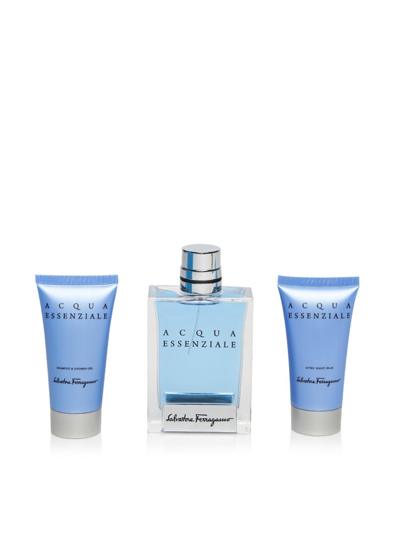 Buy Salvatore Ferragamo Men Acqua Essenziale Set EDT SHOWER GEL AFTER SHAVE BALM Fragrance Gift Set for Men 1925262 Myntra