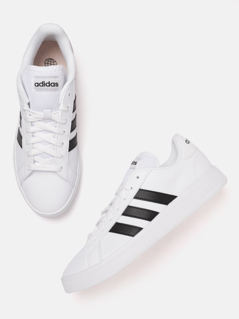 All white mens adidas sneakers online