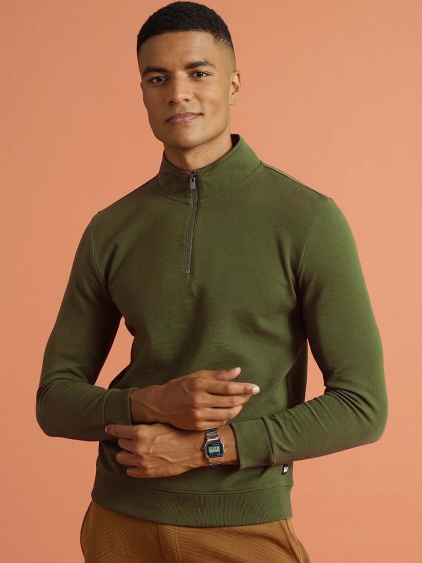 High neck zipper sweatshirt new arrivals