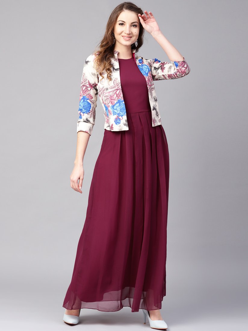 Athena maxi dress with jacket clearance