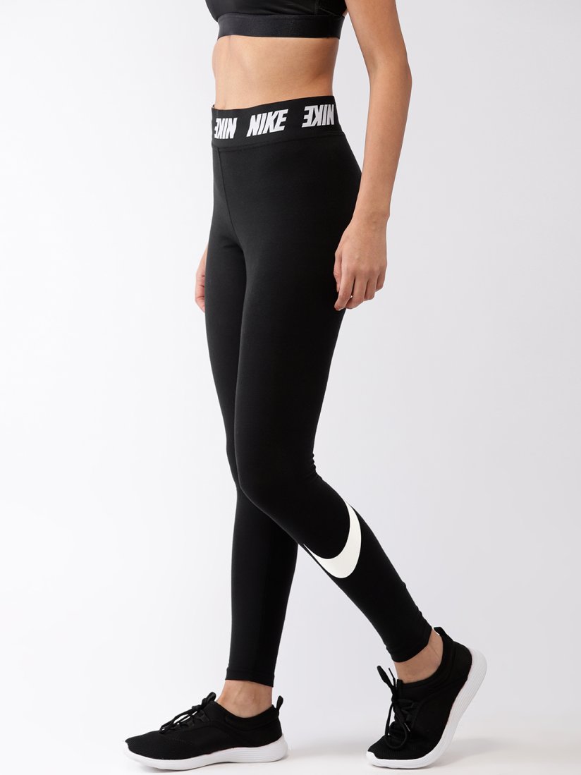 Buy Nike Women Black Solid Tight AS W NSW LGGNG CLUB HW Tights for Women 8979579 Myntra