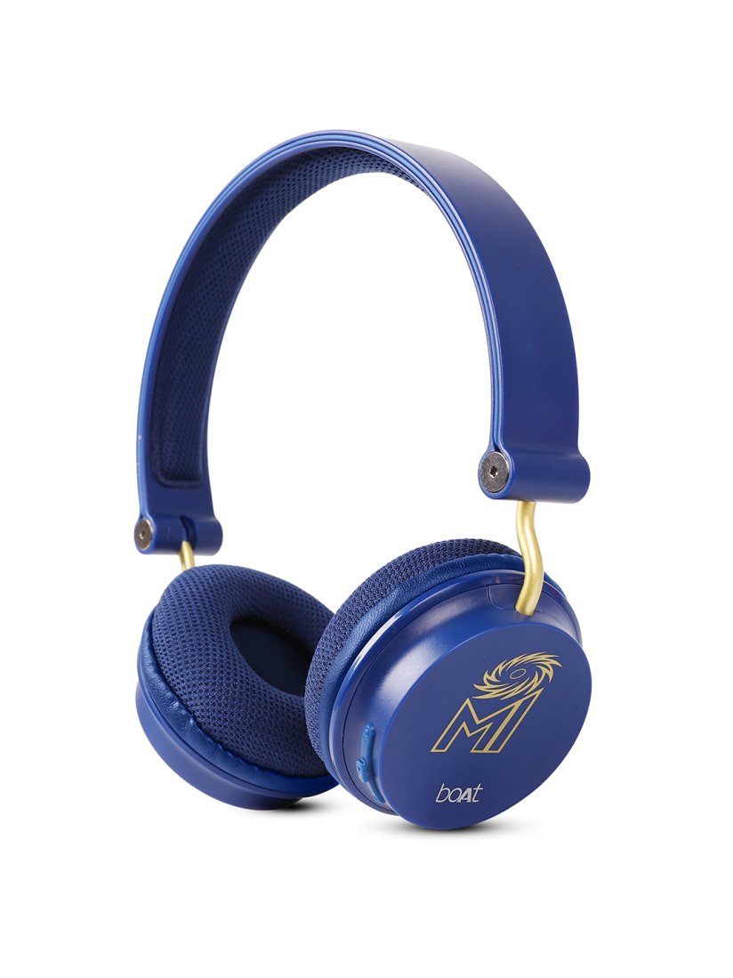 Buy BoAt Blue Mumbai Indians Edition Rockerz 400 Bluetooth Wireless Headphone 8904130847271 Headphones for Unisex 9278695 Myntra