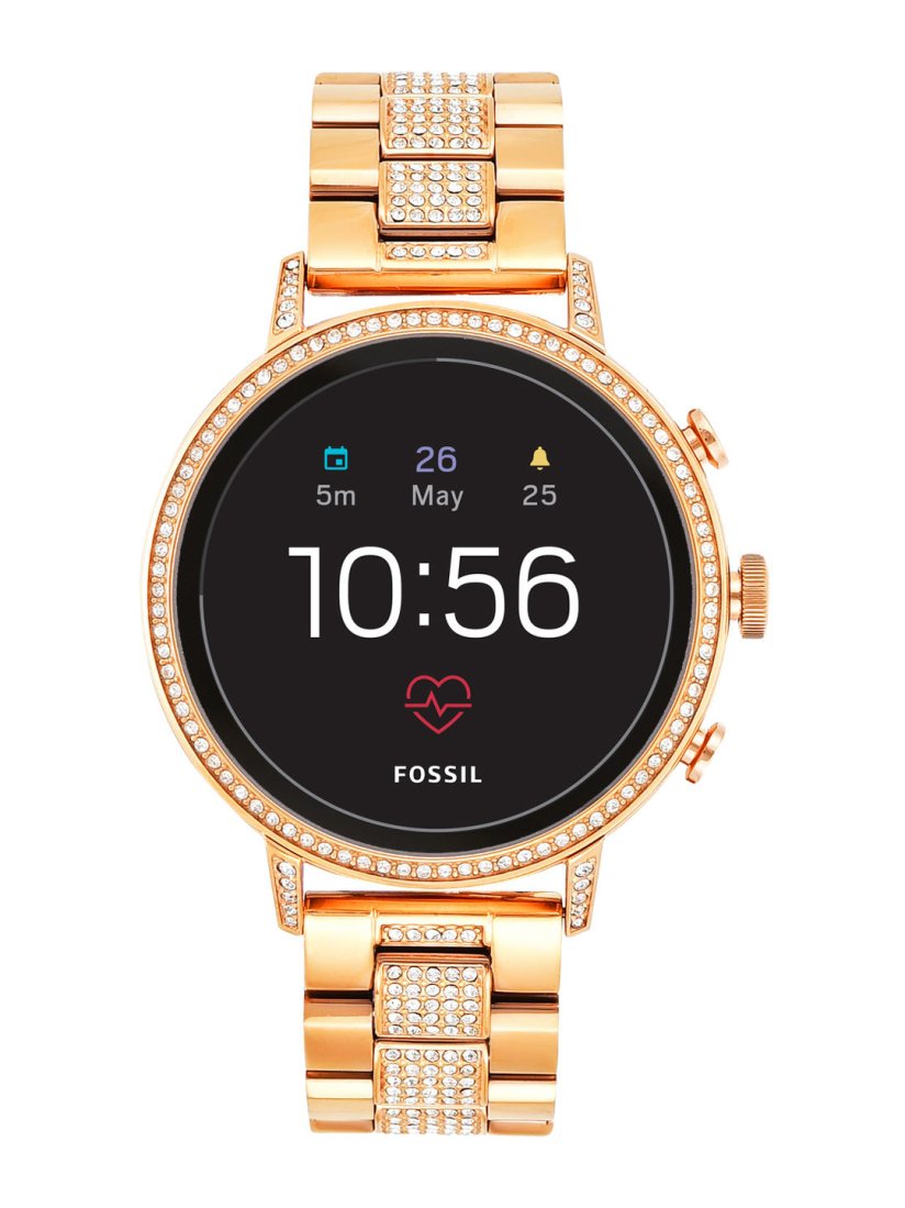 Fossil digital watch gold 2025