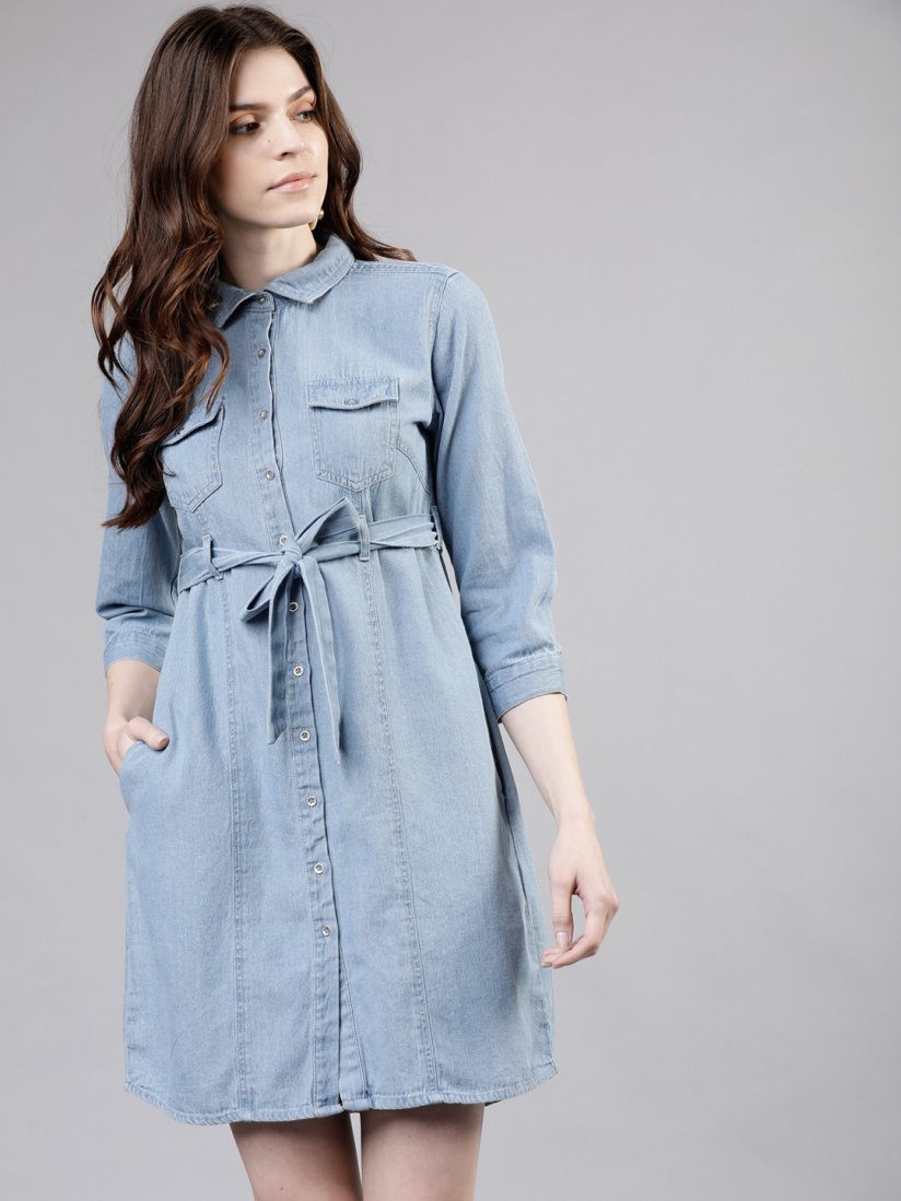 Tokyo talkies denim dresses top