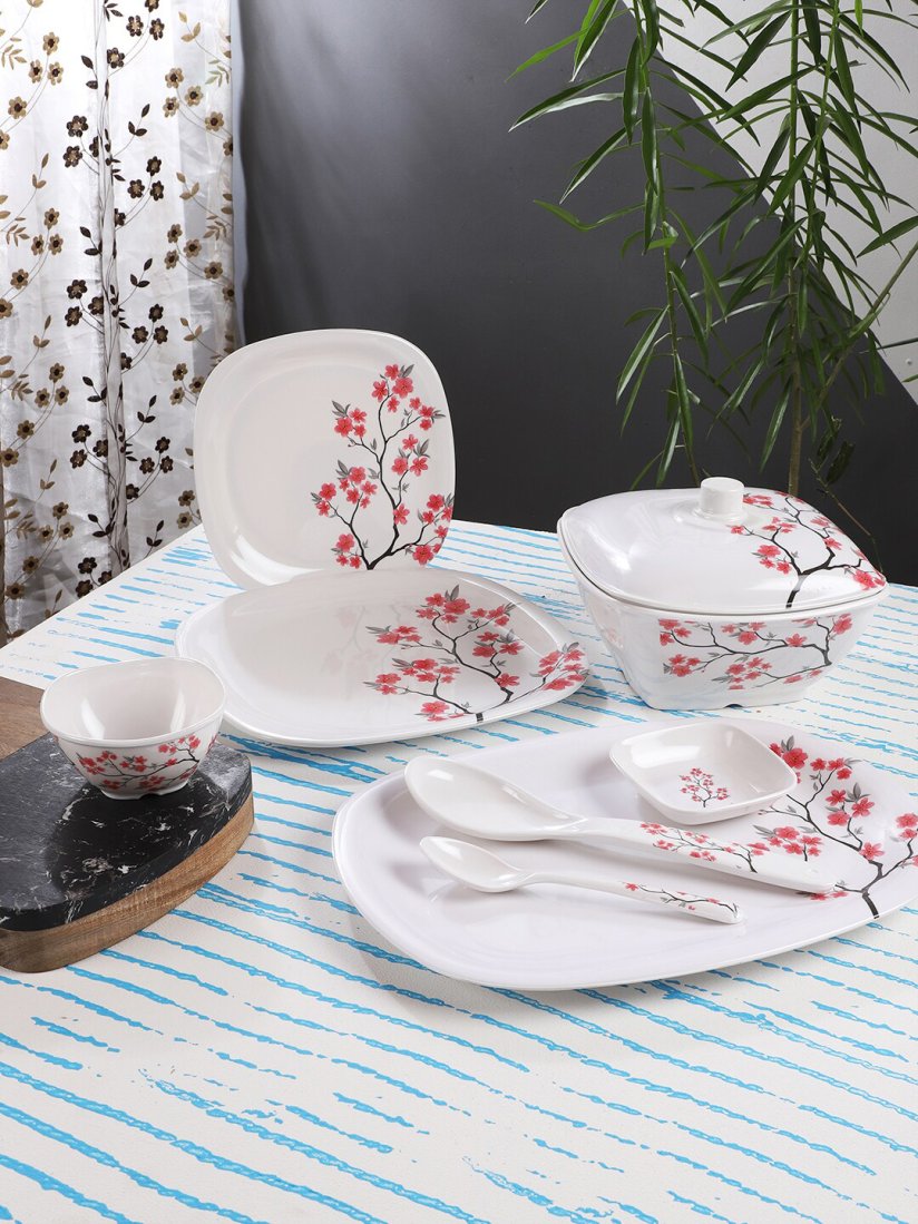 Pink and grey dinner set shop