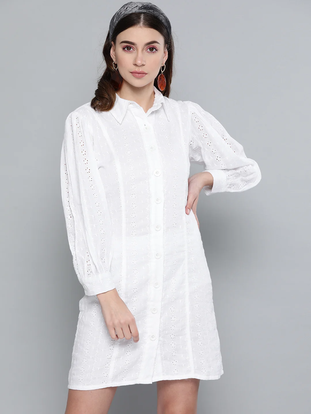 White Dress Embroidered Top Dress ZARA NWT WOMAN OPENWORK
