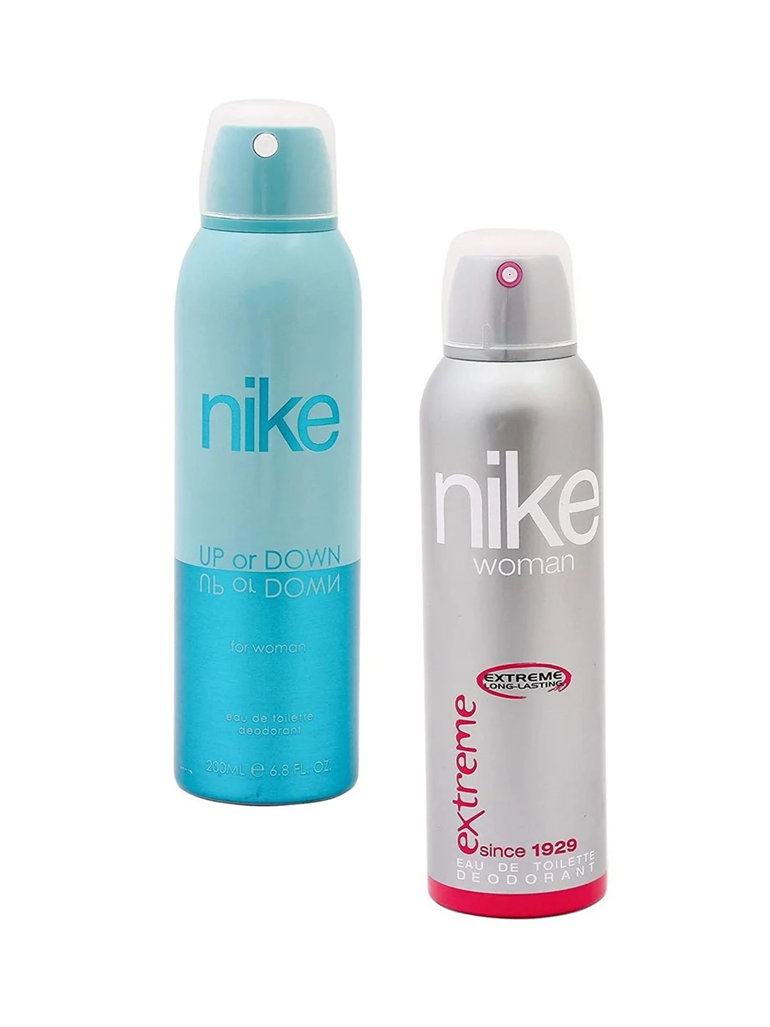 Nike Fragrances Pack Of Woman Up or Down/Extreme Deodorant 200 ml each