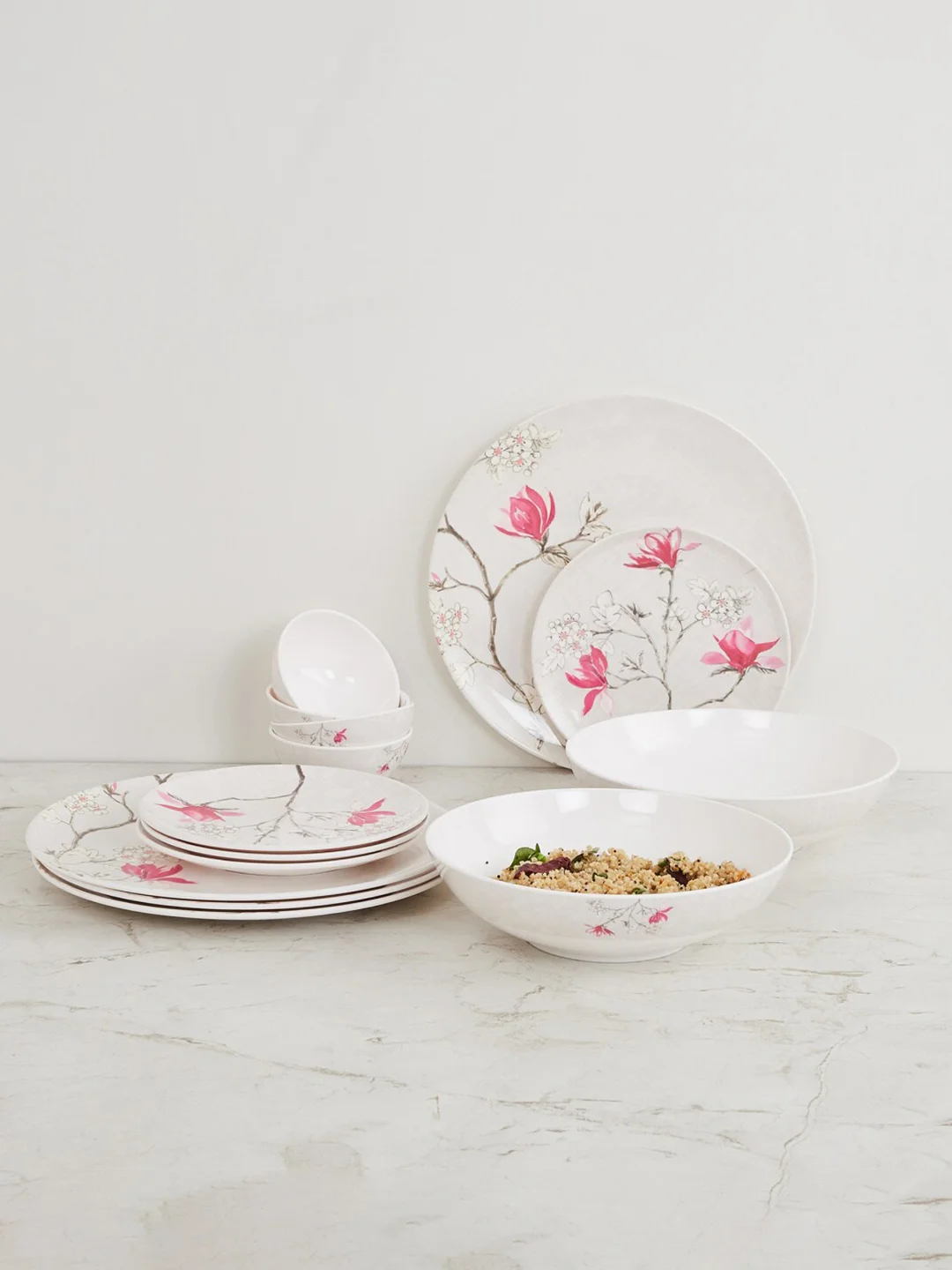 Ceramic Dinnerware Home Centre Dinner Set Home Centre 14 Pcs White