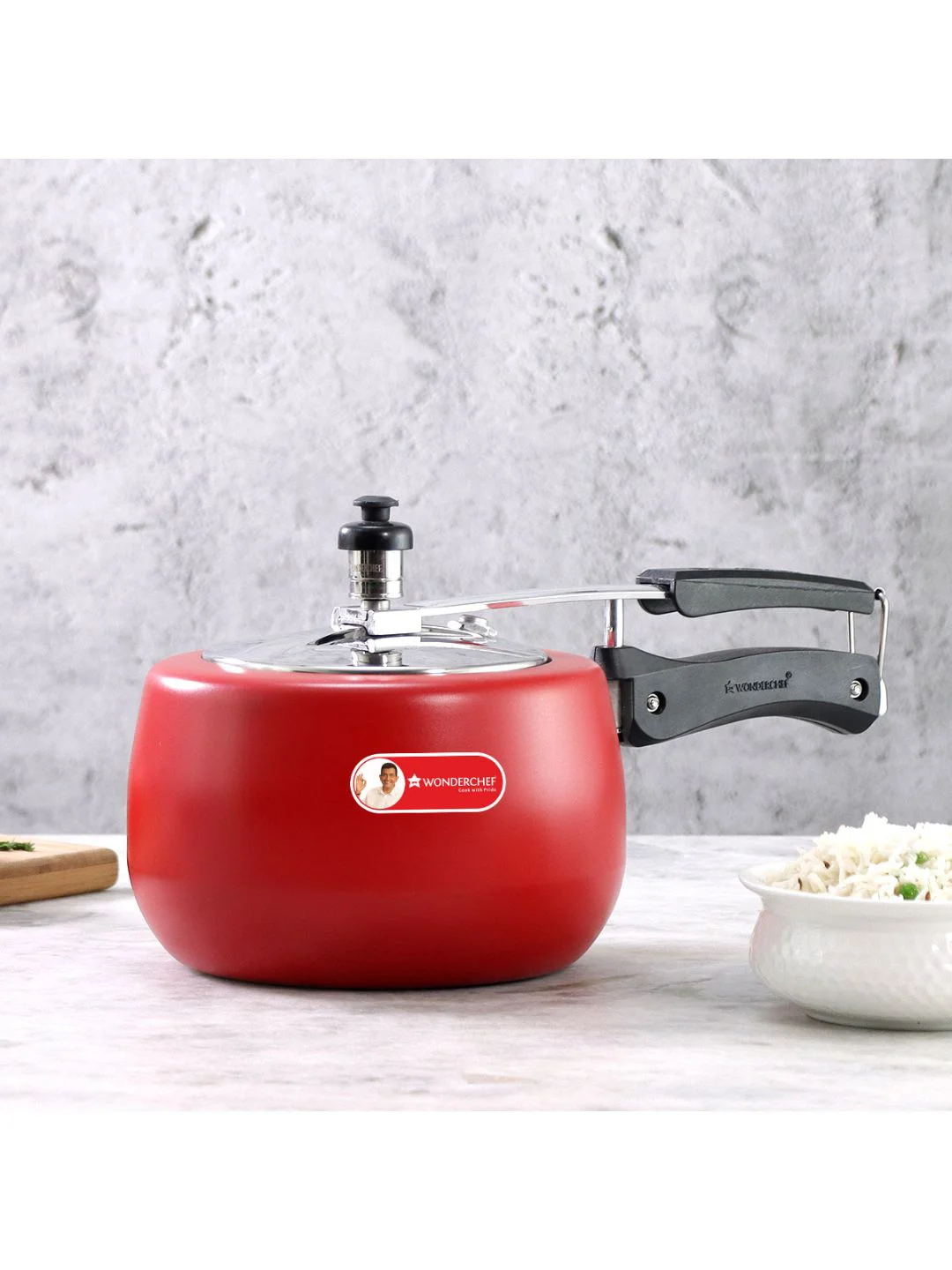 Buy Wonderchef Regalia Red Stainless Steel Induction Base Inner