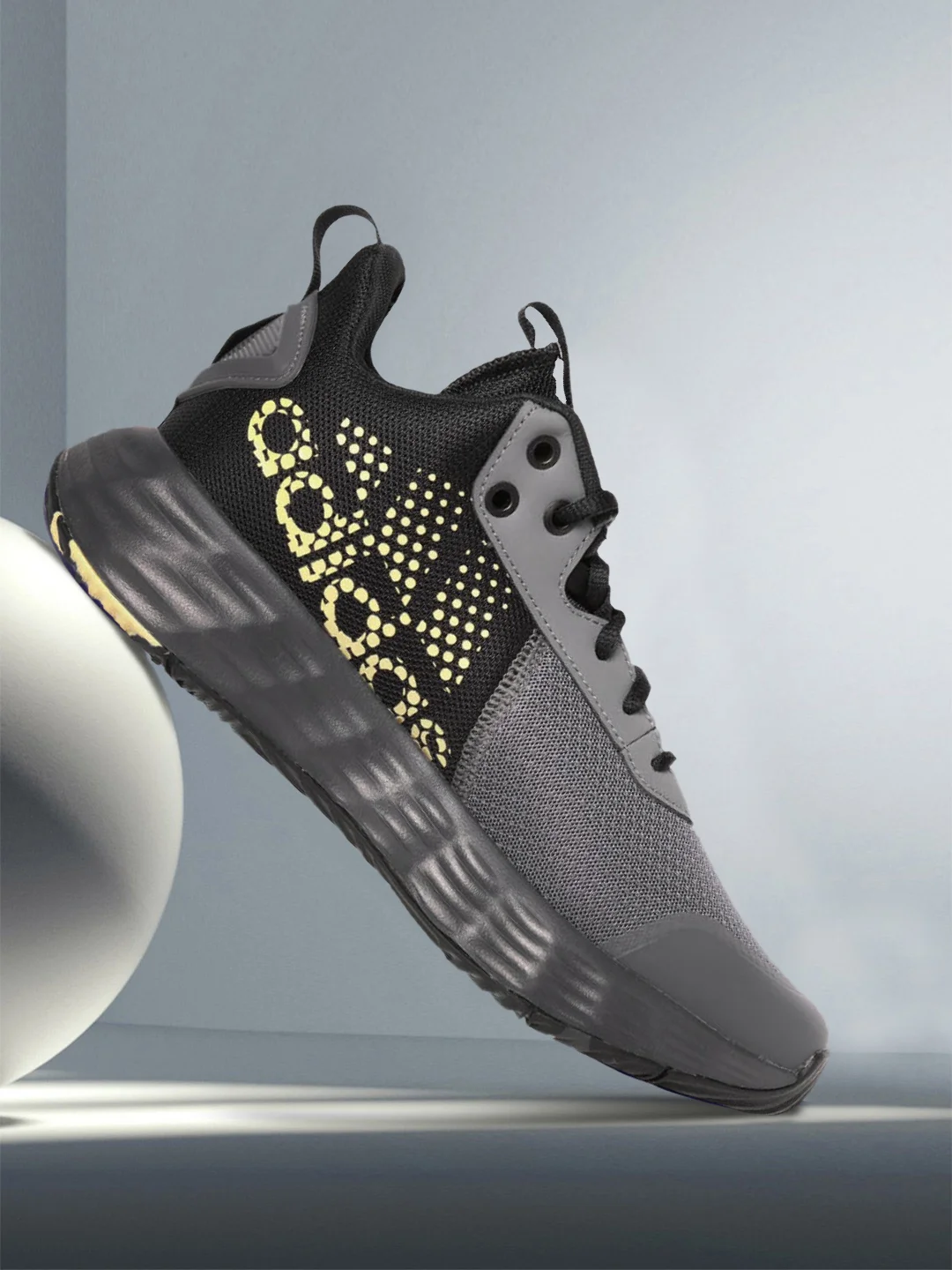 Buy ADIDAS Originals Men Grey Gold-Toned Striped Own The Game